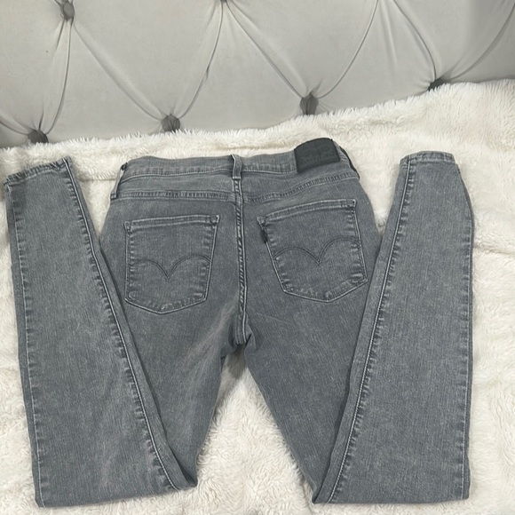 Levi's Gray High Rise‎ Jeans Slim Fit Tapered - Picture 4 of 7